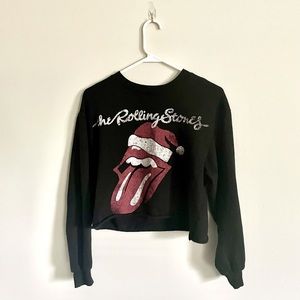 The Rolling Stones Crop Sweatshirt
